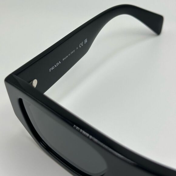 PRADA Sunglasses PRA01S 16K08Z Black/Dark Grey Unisex NEW - Picture 5 of 12